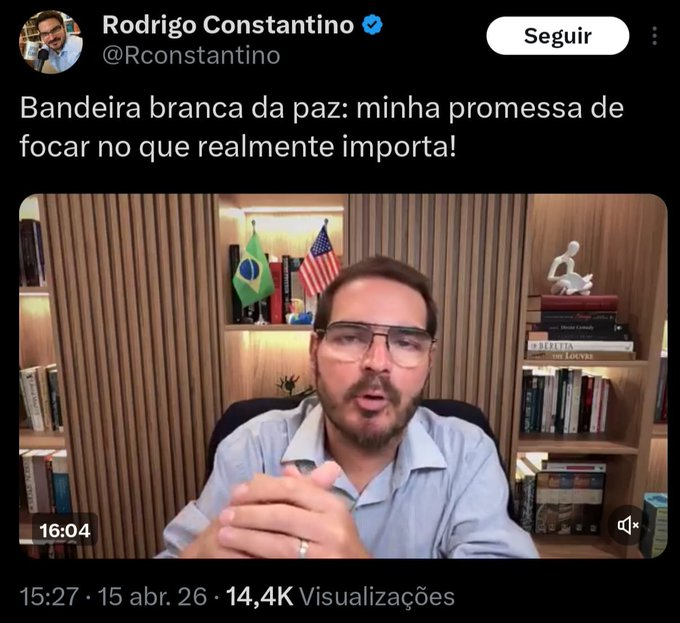O Recuo de Constantino diante do Bolsonarismo